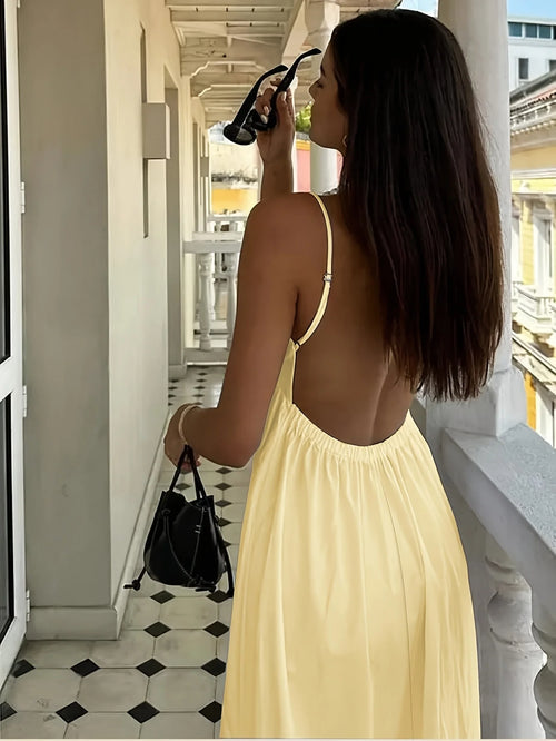 Backless Thin Strap Dress